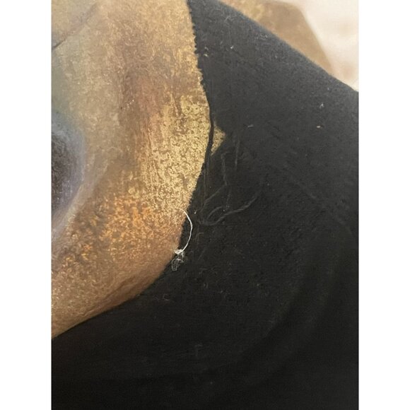 2004 Mario Chiodo Studios Halloween Scary Skeleton Mask W/black Hood Horror - Picture 9 of 9